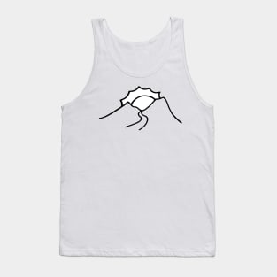 Beautiful Sunset in Doodle Art Style Tank Top